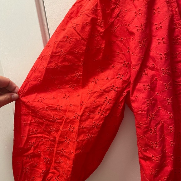 Cherry red Gap eyelet wrap dress, BNWT! - Picture 5 of 5